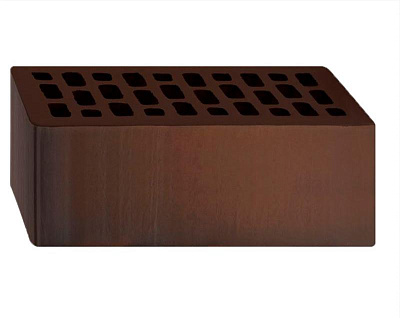 Картинка Кирпич - Облицовочный кирпич Облицовочный Полуторный : М-200 размером 120x250x88. Цвет серый, производство Вышневолоцкая Керамика 