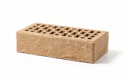 Картинка Кирпич - Облицовочный кирпич Облицовочный Одинарный : М-200 размером 120x250x65. Цвет бежевый, производство Ликолор Кирпичный завод 